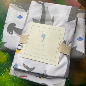 Pottery Barn Kids Shark Sheet set Queen Size